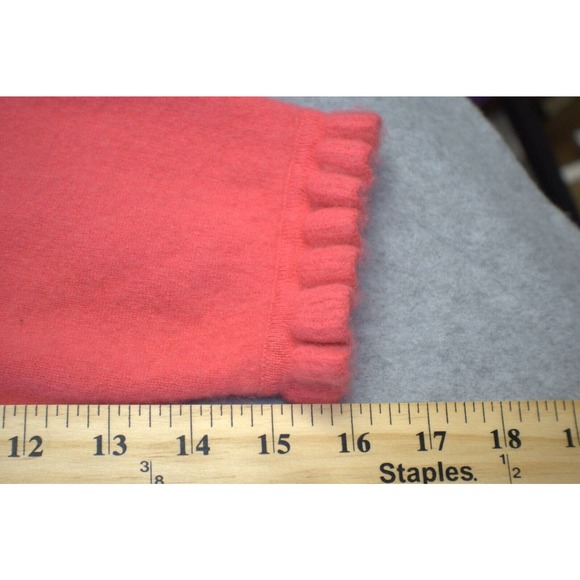 Womans Pure collection scalloped edges cashmere cardigan long sleeved Size 20 - Picture 4 of 6